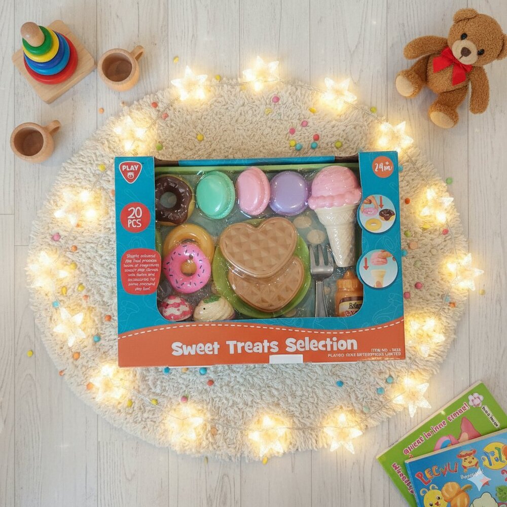 Playgo Sweet Treats Selection Play Food Set Bakery Dessert Toy Ages 24M+